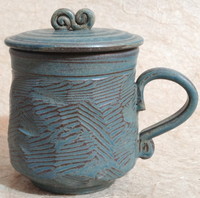 茶杯、刀削杯/灰藍